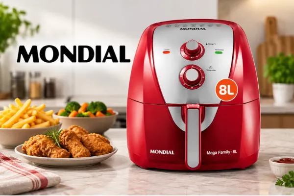 Melhores marcas de air fryer: Mondial Mega Family 8L