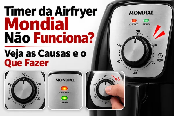 Timer da Airfryer Mondial Não Funciona? Veja as Causas e o Que Fazer