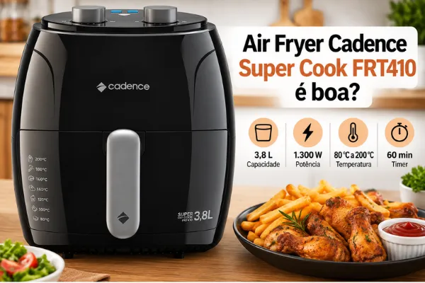 air-fryer-cadence-e-boa-super-cook-frt410 Air Fryer Cadence é boa? Super Cook FRT410 de 3,8 litros
