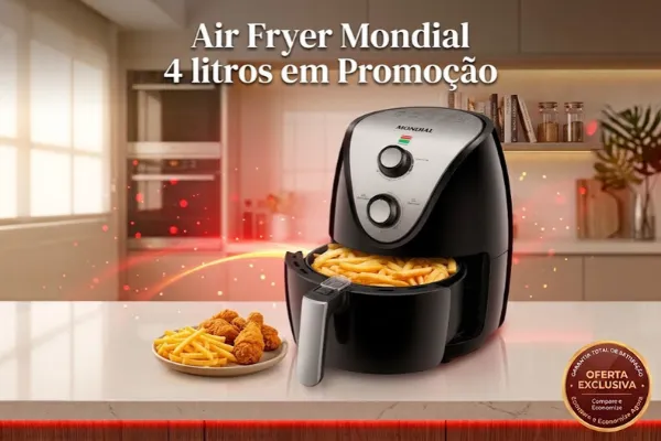 air-fryer-mondial-4-litros-em-promocao Air Fryer Mondial 4 litros em promoção
