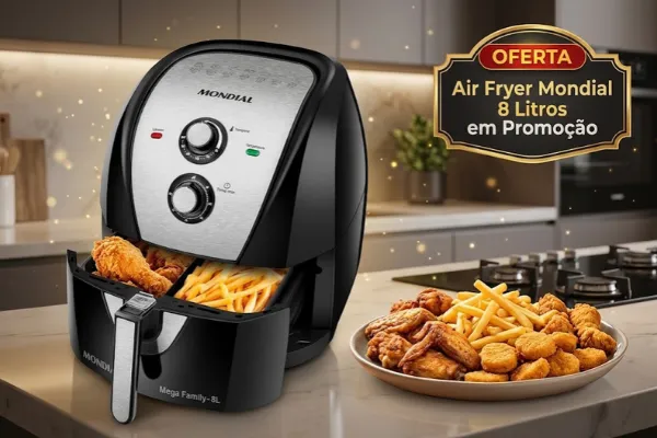 air-fryer-mondial-8-litros-em-promocao Air Fryer Mondial 8 litros em promoção