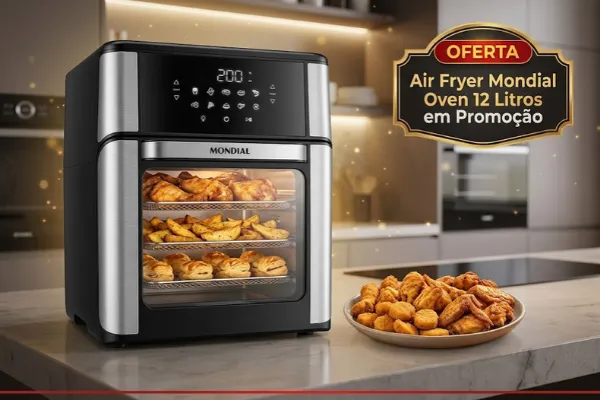 air-fryer-mondial-oven-12-litros-em-promocao Air Fryer Mondial Oven 12 litros em promoção