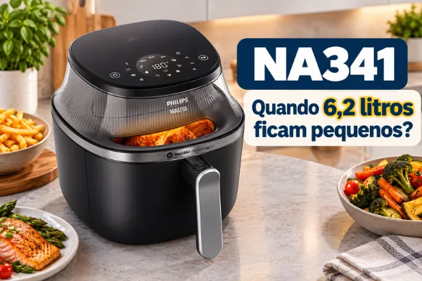 compre-air-fryer-philips-walita-na341 Comprar Air Fryer Philips Walita NA341 com maior capacidade para preparar porções maiores.