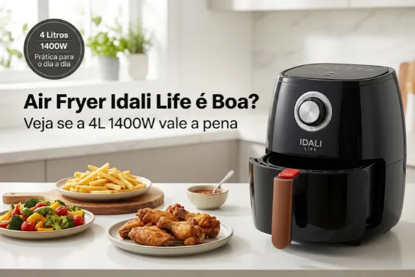 Air Fryer Idali Life é Boa? Veja se a Fritadeira 4L 1400W Vale a Pena