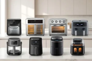 Airfryer Labravia: modelos com visor, vapor, rotação, dois cestos e formato de forno.