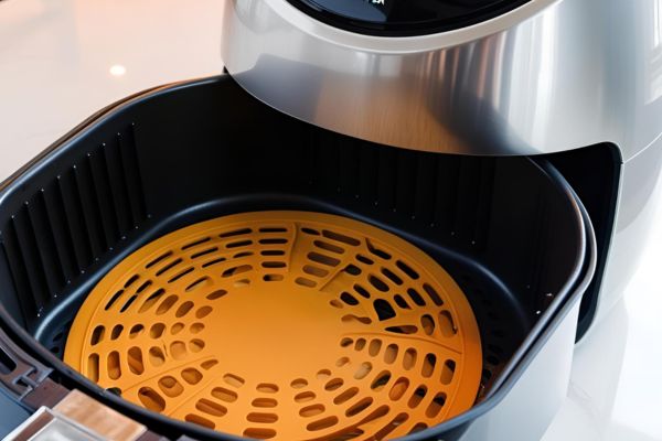 Tapete de silicone reutilizável Alternativa ao papel manteiga: tapete de silicone para airfryer