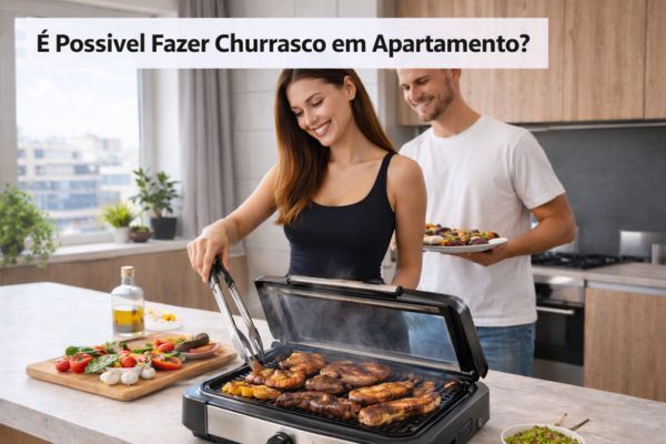 é possivel fazer churrasco no apartamento