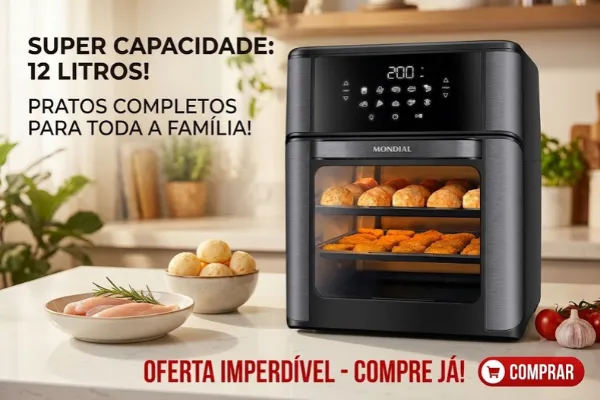 air fryer mondial afon 12 litros BG air fryer mondial é boa? Modelo afon 12 litros BG