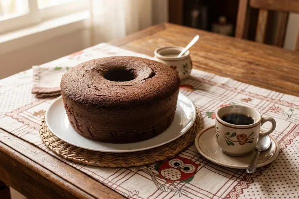 bolo de chocolate na airfryer bolo de chocolate na airfryer com café