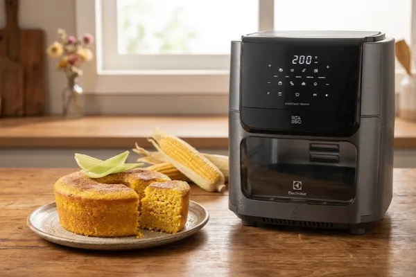 Bolo de Milho na Airfryer: Fofinho, Fácil e Sem Forno